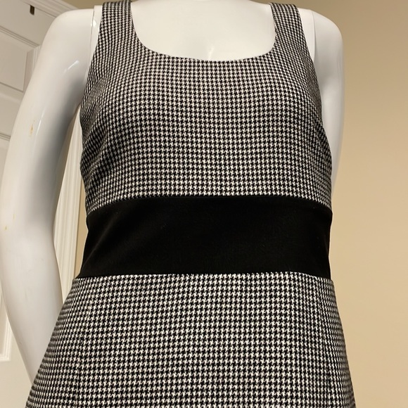 Pink Tartan herringbone pencil dress size 4 wool never worn - Picture 5 of 14